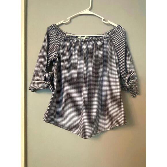 La Fée Maraboutée Off-Shoulder Gingham Top - Picture 10 of 12